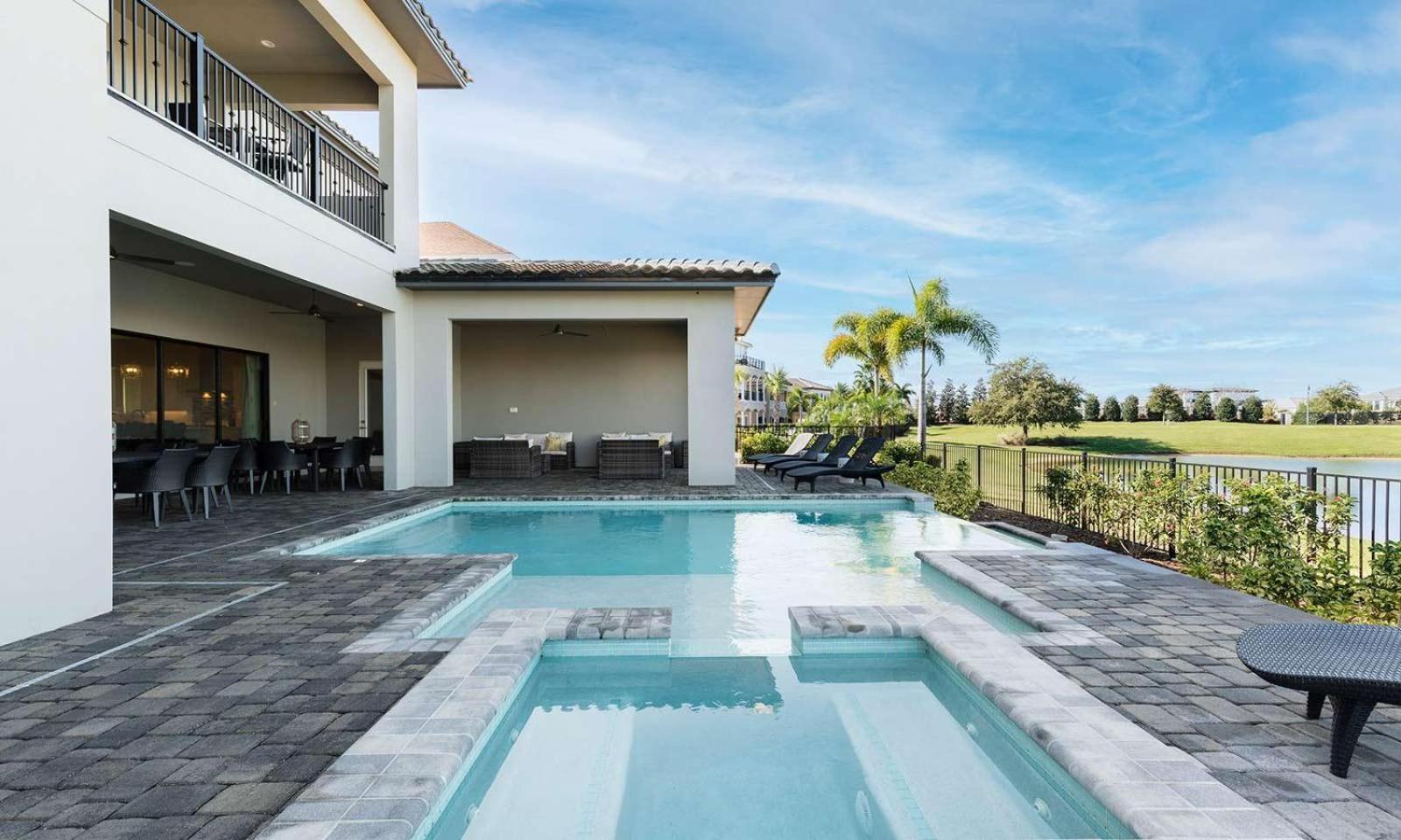 Upscale 8 Bdrm Villa With Home Theater At Reunion Kissimmee Exterior foto